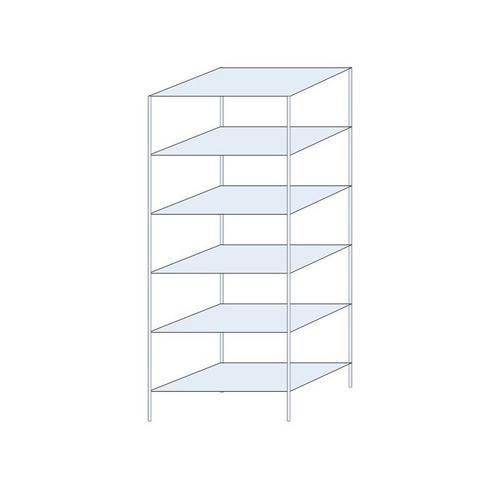 Regały metalowe Taranis - Regał metalowy Taranis, podstawowy, 250 x 100 x 60 cm, 1320 kg, 6 półek, srebrny