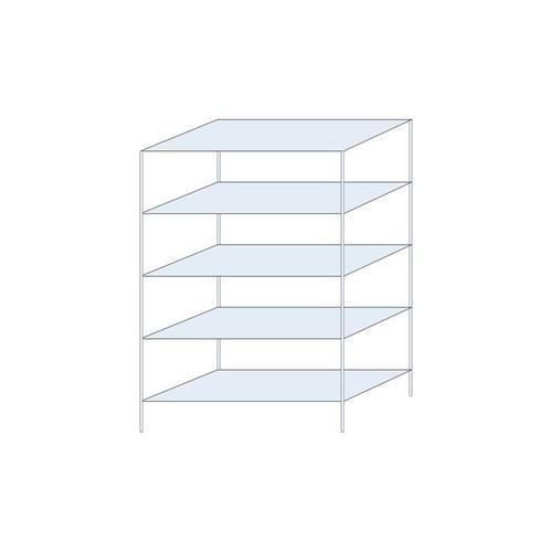 Regały metalowe Taranis - Regał metalowy Taranis, podstawowy, 200 x 130 x 60 cm, 2330 kg, 5 półek, srebrny