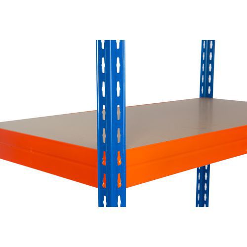Dodatkowe półki z płyty pilśniowej, 120 cm, 265 kg, pomarańczowe - Dodatkowa półka z płyty pilśniowej, 120 x 60 cm, 265 kg, pomarańczowa
