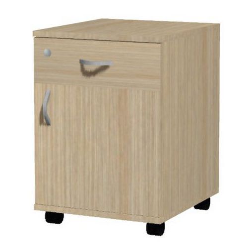 Kontenery mobilne Ergo, 61 x 43 x 54 cm, 1 szuflada + szafka wersja prawa - Kontener mobilny prawy Ergo, 61 x 43 x 54 cm, 1 szuflada, 1 szafka, dekor 