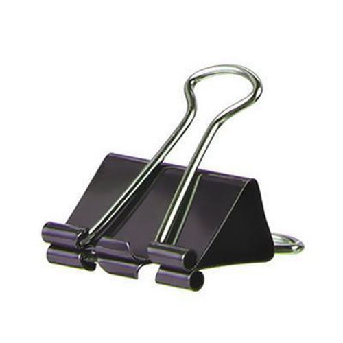 Metalowe klipsy biurowe, 12 cm - Metalowe klipsy biurowe, 12 szt., 32 mm