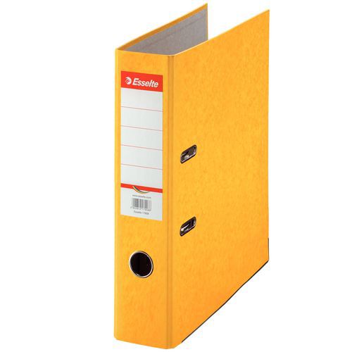 Segregatory dźwigniowe Esselte Color, 20 szt. - Segregator dźwigniowy Esselte Color, 20 szt., szerokość 75 mm, żółty