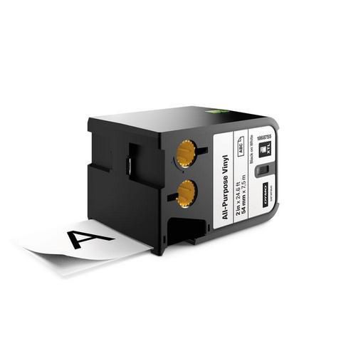 Winylowe taśmy uniwersalne XTL - Winylowa taśma uniwersalna XTL, 54 mm, długość 7 m, czarny na białym