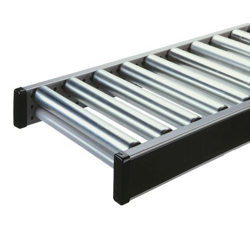 Przenośniki rolkowe z rolkami stalowymi, szerokość 320 mm, długość 2 m - Przenośniki rolkowe z rolkami stalowymi, szerokość 320 mm, długość 2 m, rozst