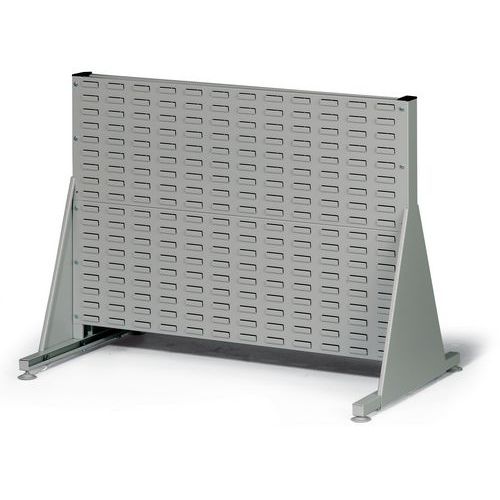 Jednostronny regał PERFO, wysokość 78 cm - RegałyjednostronnyyPERFO, wysokość 78 cm, szary