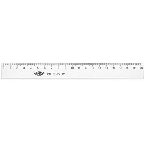 Linijki i ekierki przezroczyste - Przezroczysta linijka, 20 cm