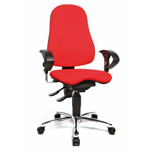 Krzesło biurowe Sitness 10 - Krzesło biurowe Sitness 10, czerwone