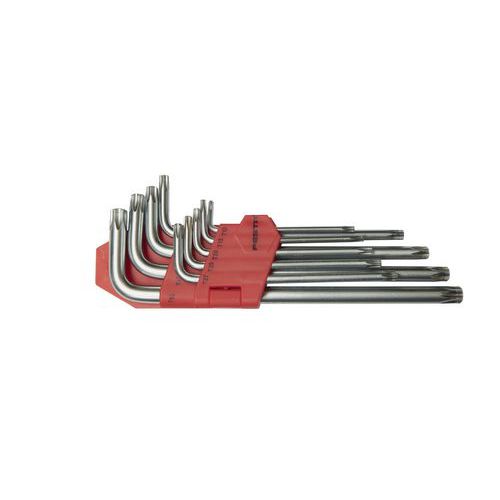 Zestaw kluczy torx, 9 szt.