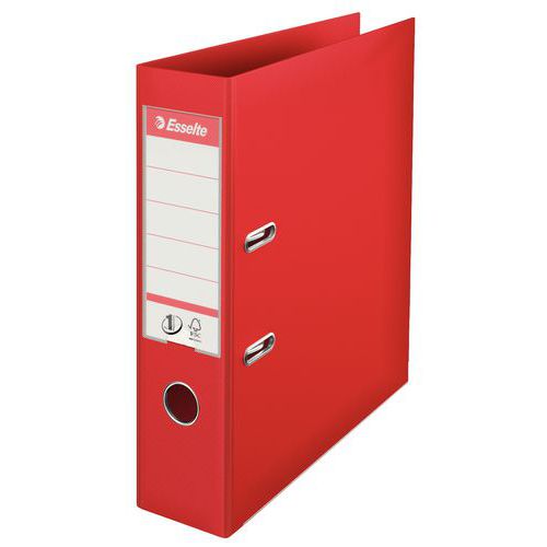 Segregatory dźwigniowe Esselte Lux, 20 szt. - Segregator dźwigniowy Esselte Lux, 20 szt., szerokość 75 mm, czerwony