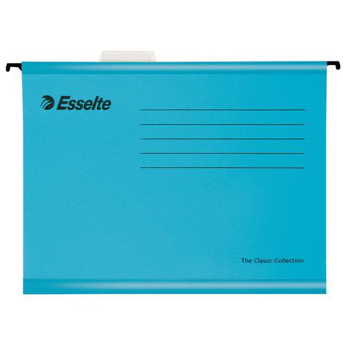 Wzmocnione teczki zawieszane Esselte Classic, 25 szt. - Wzmocnione teczki zawieszane Esselte Classic, 25 szt., niebieskie