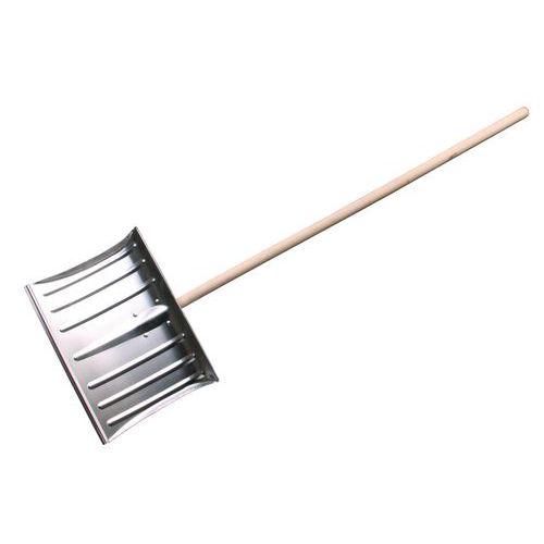 Zgarniacz aluminiowy z drewnianym trzonkiem, szerokość 50 cm Zgarniacz aluminiowy z drewnianym trzonkiem, szerokość 50 cm