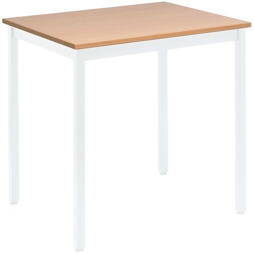 Stoły wielofunkcyjne Manutan Expert - Stół wielofunkcyjny Manutan Expert, 70 x 60 cm, wzór dąb, podstawa biała