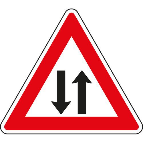 Znak drogowy Ruch w obu kierunkach (A9)