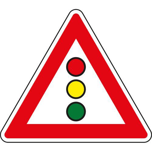 Znak drogowy Sygnały świetlne (A10) Znak drogowy Sygnały świetlne (A10)