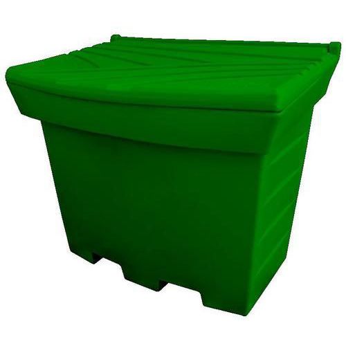 Pojemniki na sól drogową, piasek, sorbenty, 500l - Pojemnik na sól, piasek, 500l, zielony