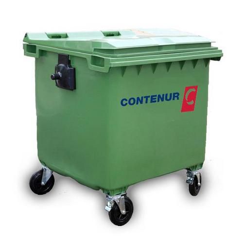 Plastikowe kontenery zewnętrzne na odpady segregowane, pojemność 1100 l Plastikowe kontenery zewnętrzne na odpady segregowane, pojemność 1100 l