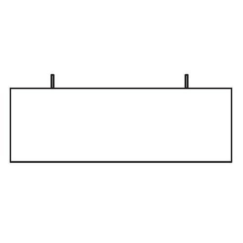 Osłony płytowe do biurek Keno, długość 99 cm, proste - Osłona płytowa do stołu biurowego Keno 120, długość 99 x 33 cm, prosta, legno jasne