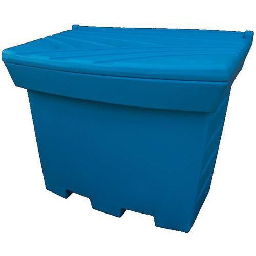 Pojemniki na sól drogową, piasek, sorbenty, 500l - Pojemnik na sól, piasek, 500l, niebieski