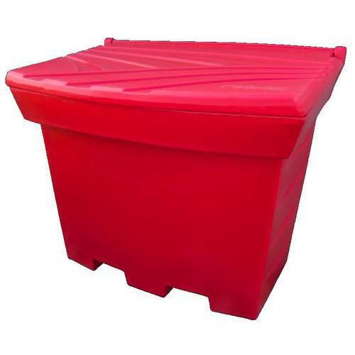 Pojemniki na sól drogową, piasek, sorbenty, 500l - Pojemnik na sól, piasek, 500l, czerwony