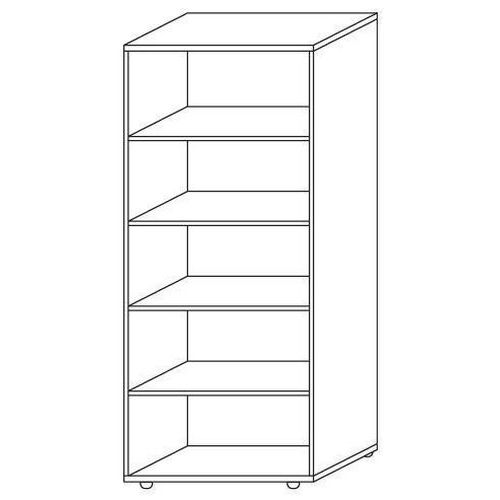 Regały wysokie szerokie Keno, 187 x 80 x 40 cm, otwarte - Regał wysoki szeroki Keno, 187 x 80 x 40 cm, otwarta, legno jasne