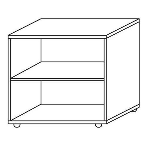 Szafki niskie, szerokie Keno, 75 x 80 x 40 cm, otwarte - Szafa niska szeroka Keno, 75 x 80 x 40 cm, otwarta, legno jasne
