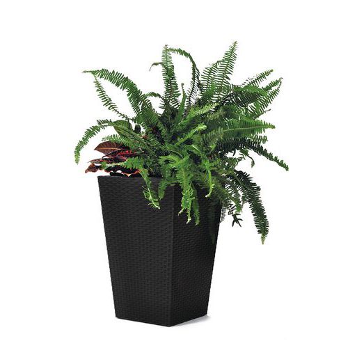 Donice rattanowe S, 23,6 l - Doniczka Rattan S, 23,6 l, antracyt