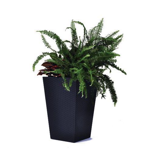 Donice Rattan M, 55,4 l - Doniczka Rattan S, 55,4 l, antracyt