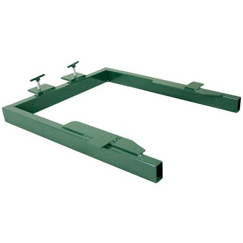 Adapter do urządzeń podnoszących i przechylających – do pojemnika 120 l - Adapter do zielonego podnośnika materiał: stal