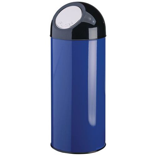 Kosz na śmieci z klapką - KOSZ NA ŚMIECI DOME 55 L NIEBIESKI 83,5 x śred. 31