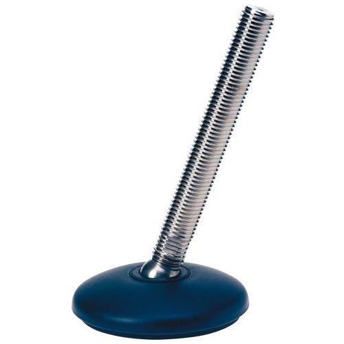 Regulowane nogi z polipropylenu, wodoodporne, pręt ze stali nierdzewnej - Noga regulowana z polipropylenu, wodoodporna, długość drążka 84 mm, materiał