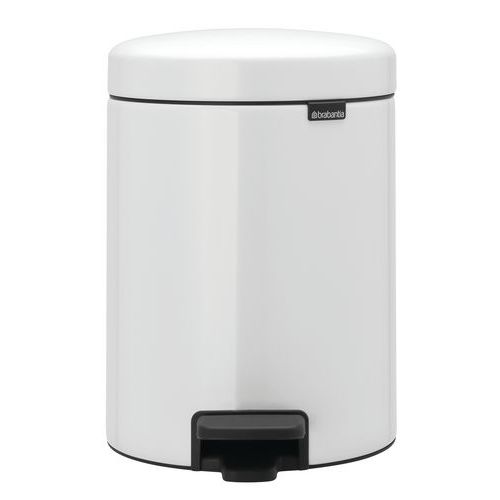 Kosz na śmieci z pedałem NewIcon 5 l – Brabantia - Kosz na śmieci z pedałem NewIcon 5 l biały – Brabantia