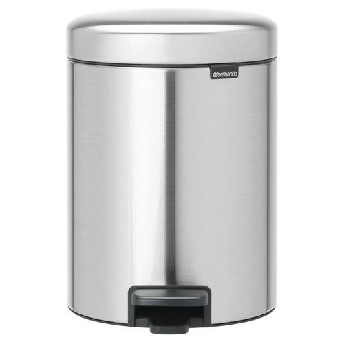 Kosz na śmieci z pedałem NewIcon 5 l – Brabantia - Kosz na śmieci z pedałem NewIcon 5 l matowa stal nierdzewna – Brabantia