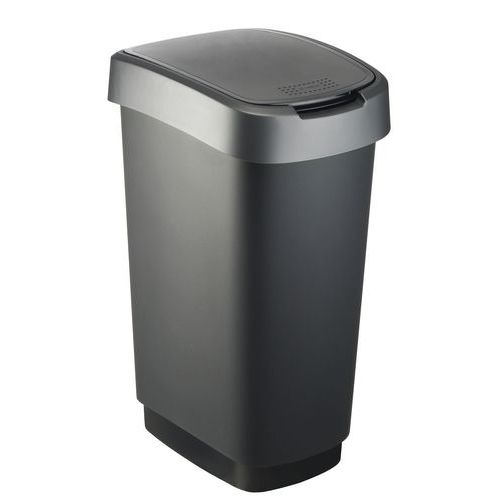 Kosz na śmieci Twist 50 l_Vepabins - Kosz na śmieci Twist 50 l czarny