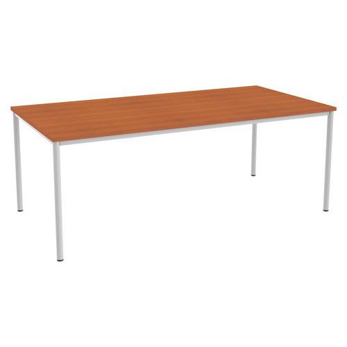 Stoły konferencyjne Abonent, 200 x 100 x 75 cm, wersja prosta - Stół biurowy Abonent, 200 x 100 x 75 cm, wersja prosta, dekor czereśnia Oxford