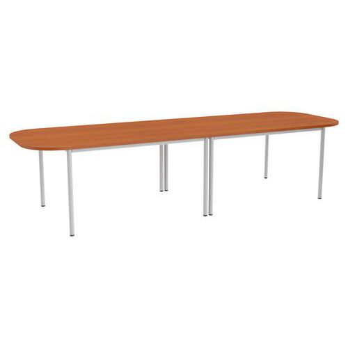 Stoły konferencyjne Abonent, 320 x 100 x 75 cm, wersja prosta - Stół biurowy Abonent, 320 x 100 x 75 cm, wersja prosta, dekor czereśnia Oxford