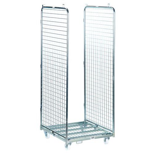 Mobilny rollkontener Manutan Expert, 2 ściany, do 400 kg