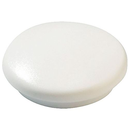 Kolorowe okrągłe magnesy - Kolorowe okrągłe magnesy o średnicy 12 mm w kolorze białym