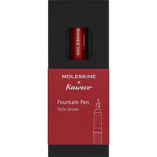 KAWECO X MOLESKINE pióro wieczne, M - KAWECO X MOLESKINE pióro wieczne, M, czerwone