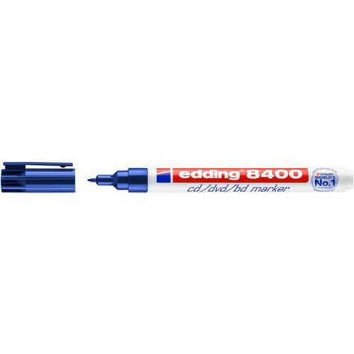 Marker do płyt cd/dvd/bd e-8400 EDDING, 0,5-1mm - Marker do płyt cd/dvd/bd e-8400 EDDING, 0,5-1mm, niebieski