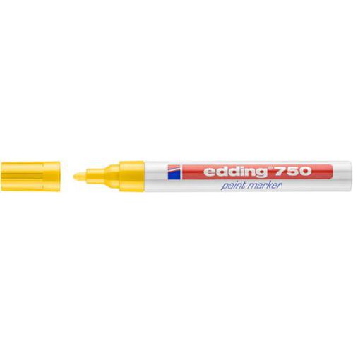 Marker olejowy e-750 EDDING, 2-4mm - Marker olejowy e-750 EDDING, 2-4mm, żółty