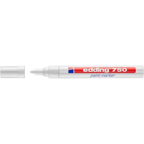 Marker olejowy e-750 EDDING, 2-4mm - Marker olejowy e-750 EDDING, 2-4mm, biały