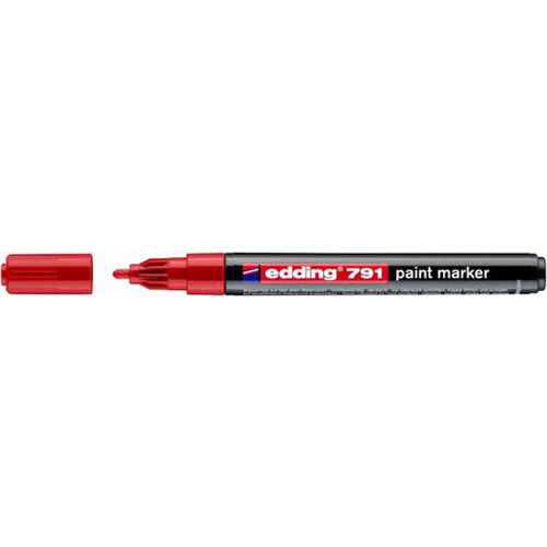 Marker olejowy e-791 EDDING, 1-2mm - Marker olejowy e-791 EDDING, 1-2mm, czerwony