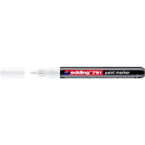 Marker olejowy e-791 EDDING, 1-2mm - Marker olejowy e-791 EDDING, 1-2mm, biały
