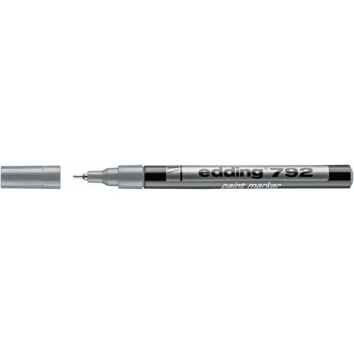 Marker olejowy e-792 EDDING, 0,8mm - Marker olejowy e-792 EDDING, 0,8mm, srebrny