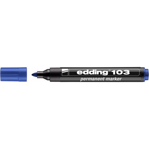 Marker permanentny e-103 EDDING - Marker permanentny e-103 EDDING, niebieski
