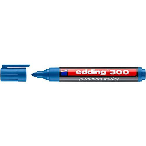 Marker permanentny e-300 EDDING, 1,5-3mm - Marker permanentny e-300 EDDING, 1,5-3mm, jasnoniebieski