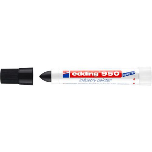 Marker przemysłowy w paście e-950 EDDING, 10mm - Marker przemysłowy w paście e-950 EDDING, 10mm, czerwony
