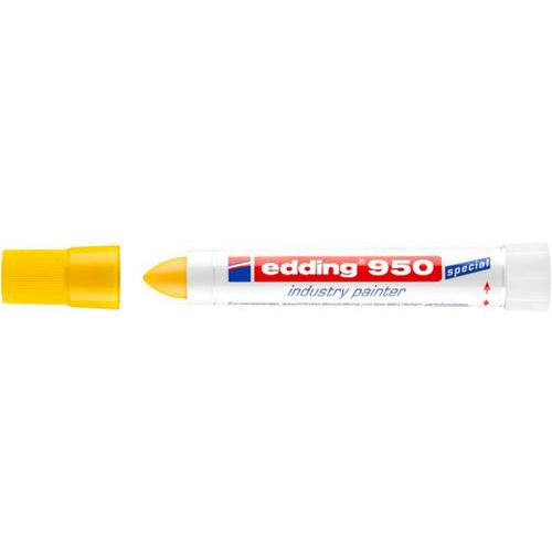 Marker przemysłowy w paście e-950 EDDING, 10mm - Marker przemysłowy w paście e-950 EDDING, 10mm, żółty
