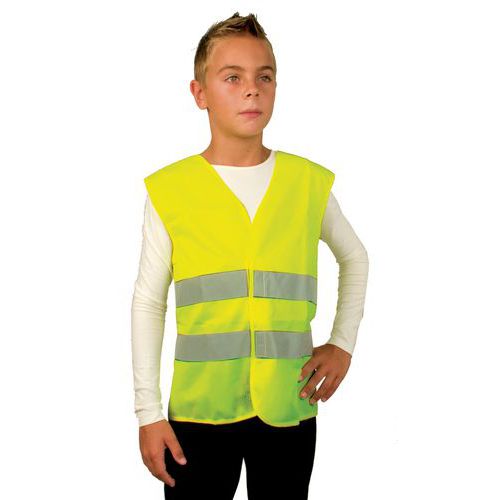 Kamizelka TEDDY, dziecięca, odblaskowa, kolor żółty - Kamizelka TEDDY, dziecięca, odblaskowa, kolor żółty, roz. S