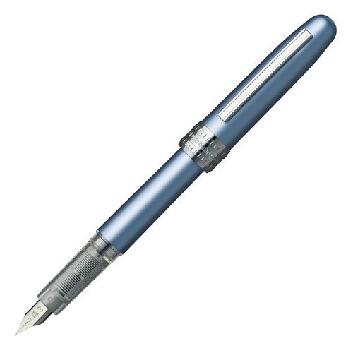 Pióro wieczne PLATINUM Plaisir - Pióro wieczne PLATINUM Plaisir, niebieski metaliczny